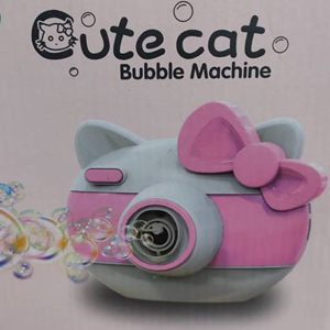 دستگاه حباب ساز دوربینی طرح کیتی Cute Cat Bubble Machine-اسباب بازی